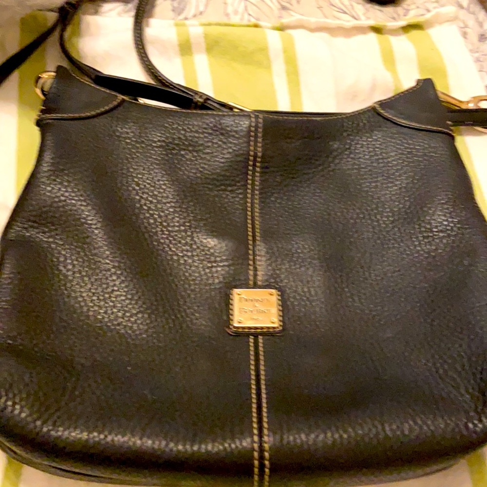 Dooney and Bourke Leather Shoulder Bag Black